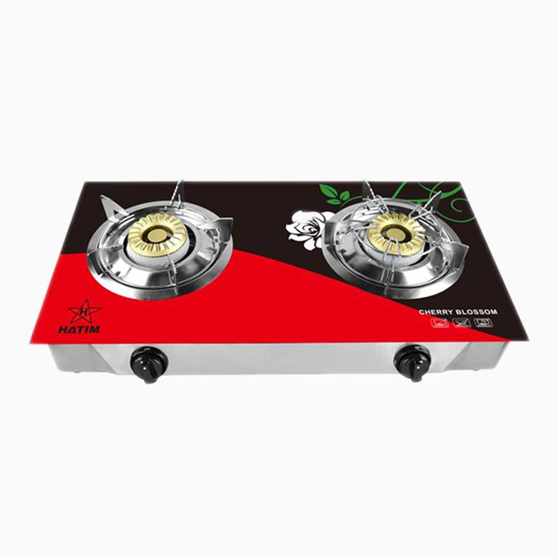 Double Burner Auto Gas Stove (Cherry Blossom) HATIM Group